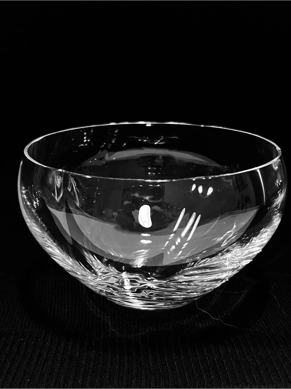 Vintage Simon Pierce Crystal Desert Bowls Set of 3-4.5” Diameter